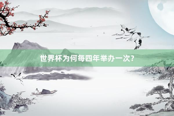 世界杯为何每四年举办一次？