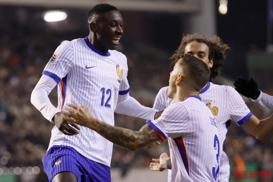 [图]欧国联：穆阿尼双响 法国2-1力克比利时